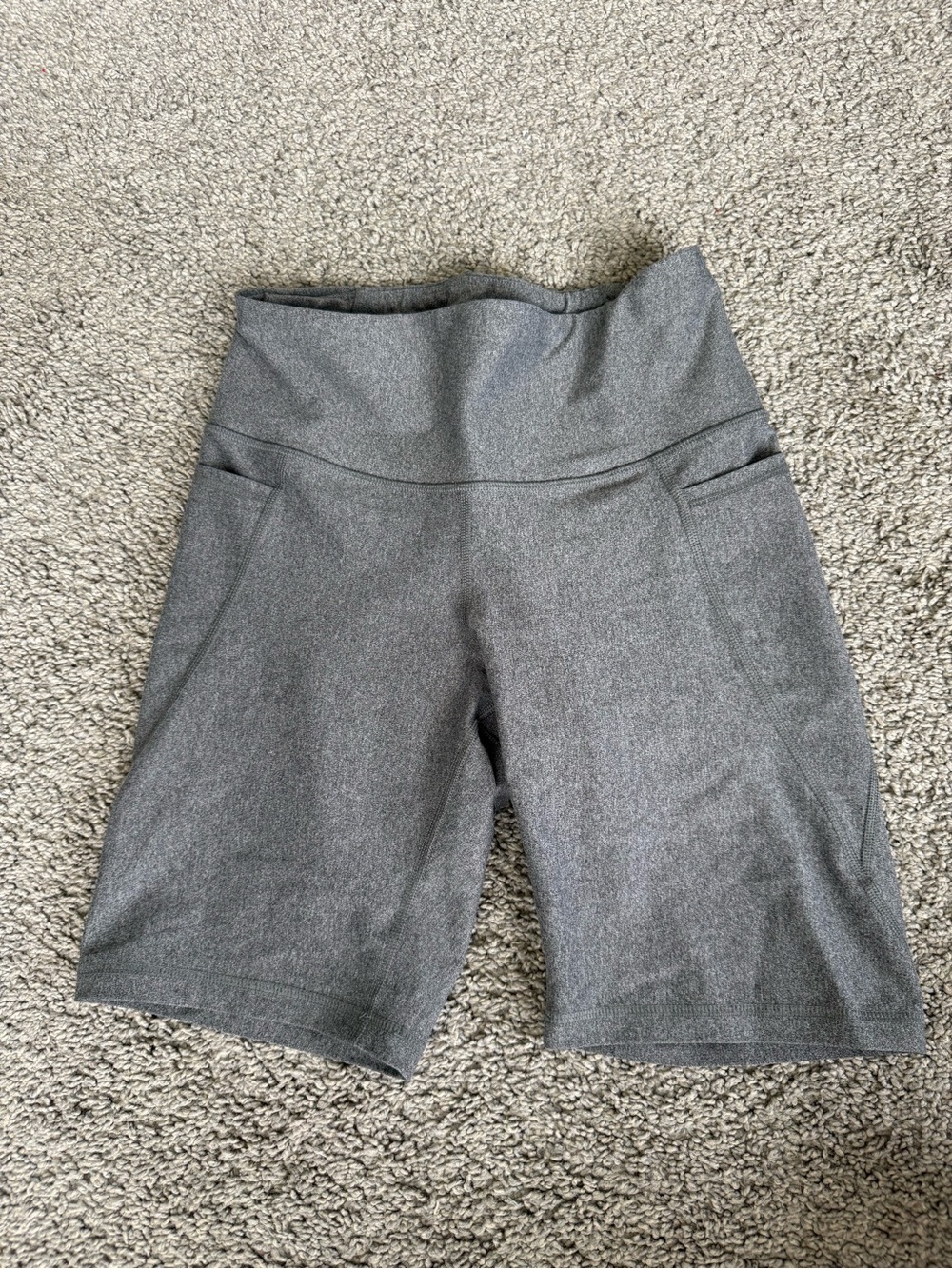 Old Navy Gray High-Waist Bike Shorts